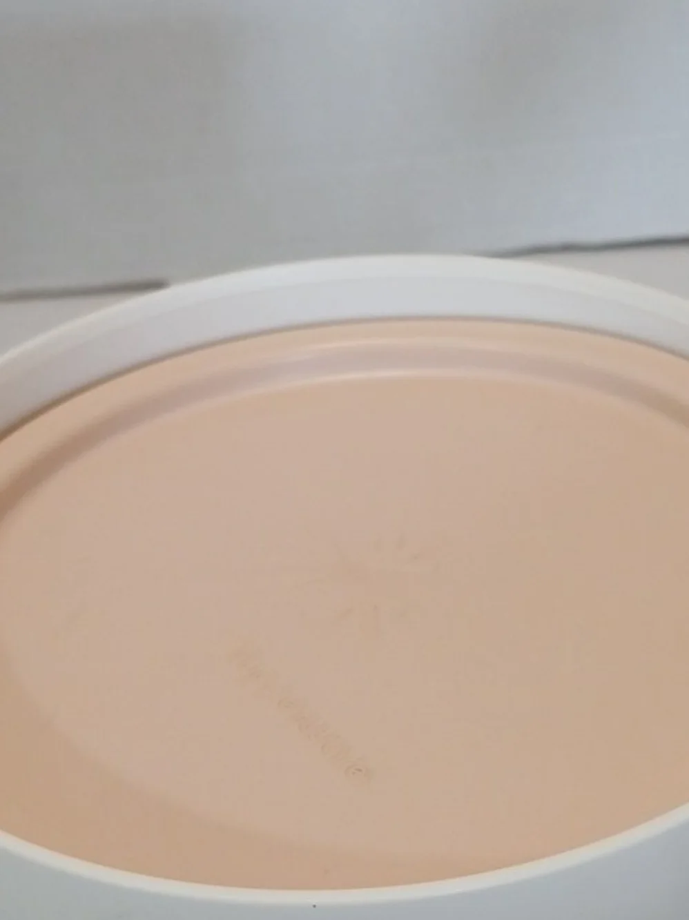 VTG Tupperware One 3pc-2QT Round Nesting Storage Canister Set Soft Pink/Ivory